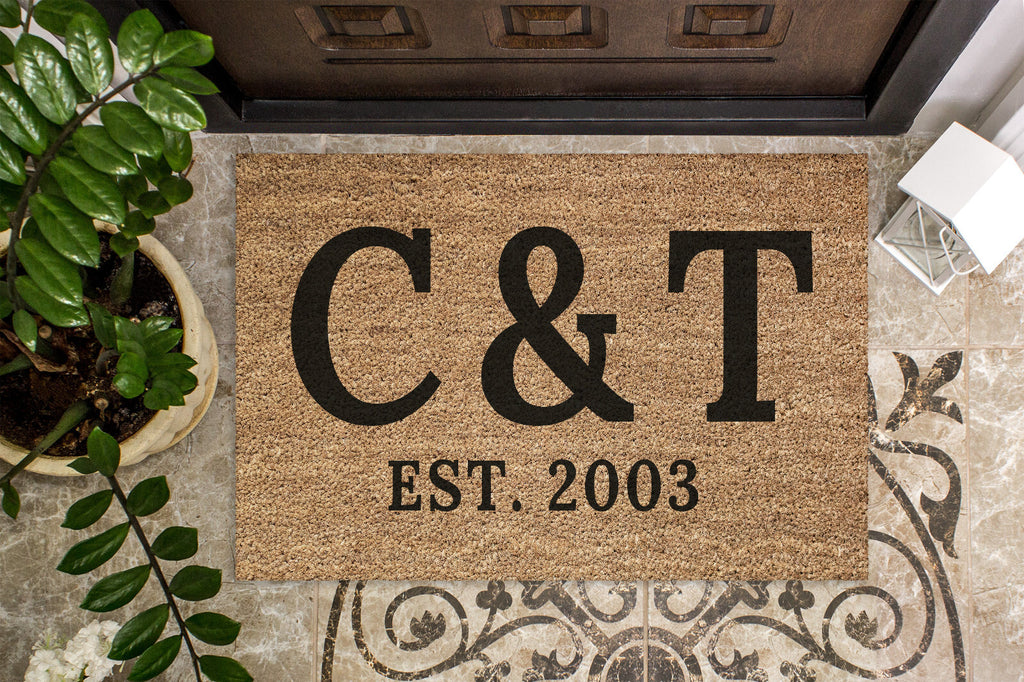 Personalised Welcome Coir Door Mat / Custom Bespoke Floor Rug Large, Doormat