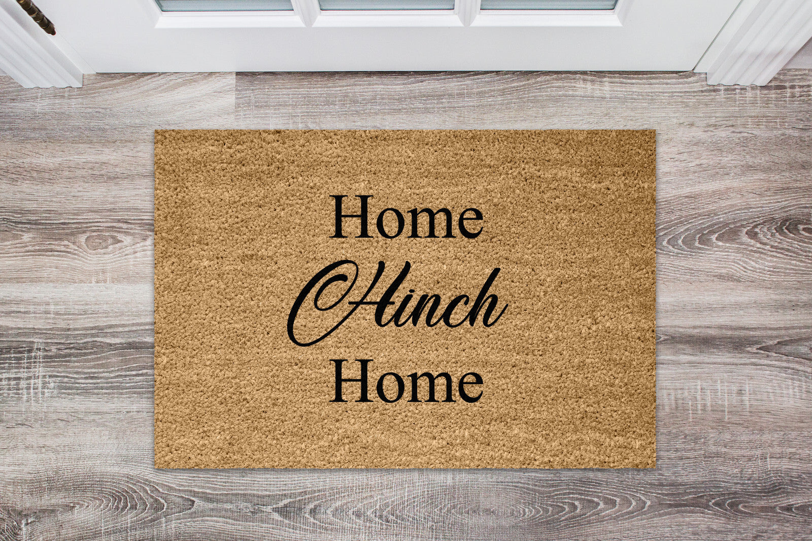 Personalised Welcome Coir Door Mat / Custom Bespoke Floor Rug Large