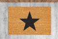Star Black Coir Doormat