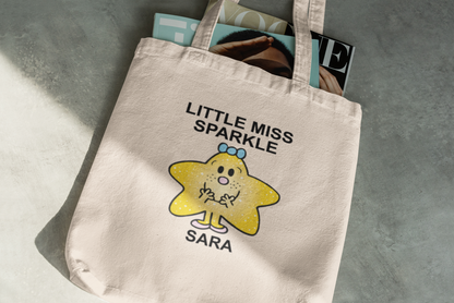 Personalised Tote Bag Little Characters & Name